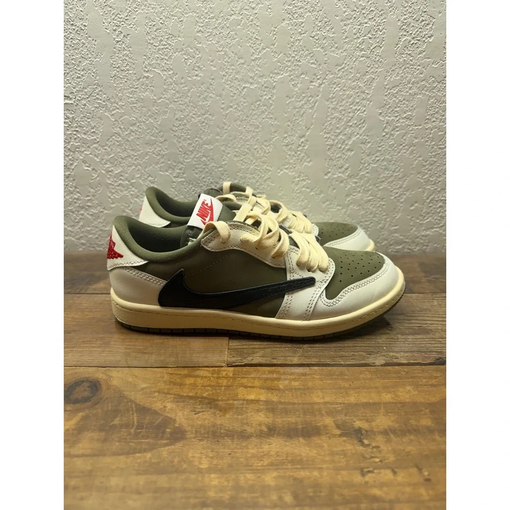 VNDS Jordan 1 Retro Low OG SP Travis Scott Medium Olive DO5442-200 Kids 3Y